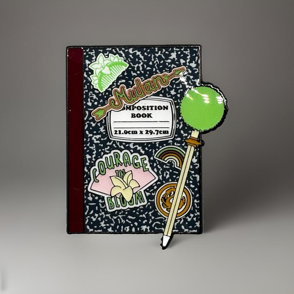 Loungefly Disney Princess Notebook Blind Enamel Pin New Open Box MULAN